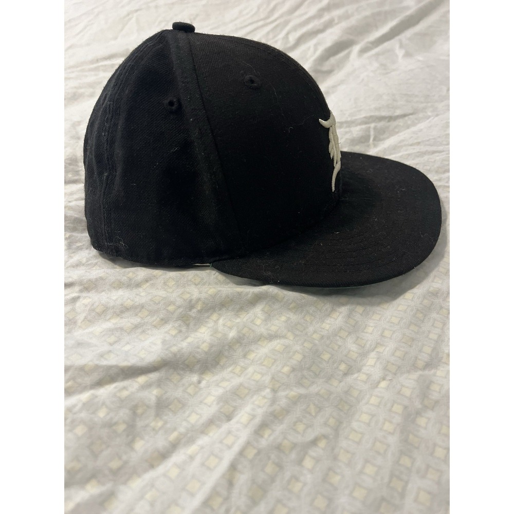 Fear Of God Essentials Hat Cap Fitted 7-1/4 Black Wool New Era MLB Baseball MLB - Picture 2 of 8